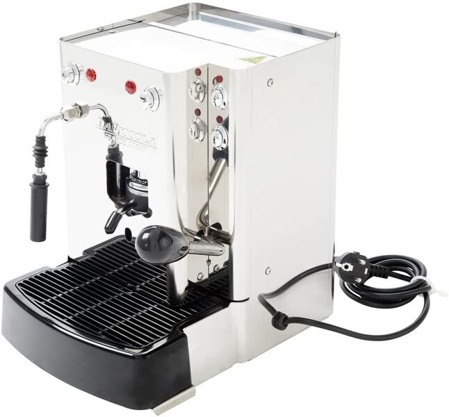 La Piccola Sara Vapore Inox Kaffemaskine | 150 Mamma Lucia ESE Pads | sølv/sort 2