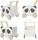 Labebe baby walker panda | grey, thumbnail 2 of 3