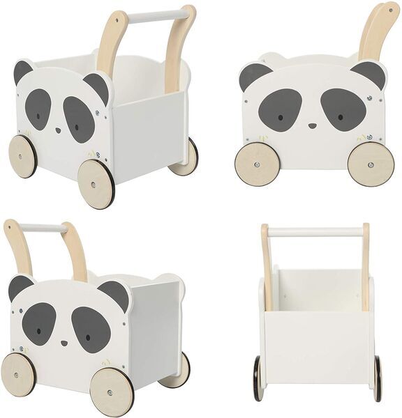 Labebe baby walker panda | grey, image 2 of 3