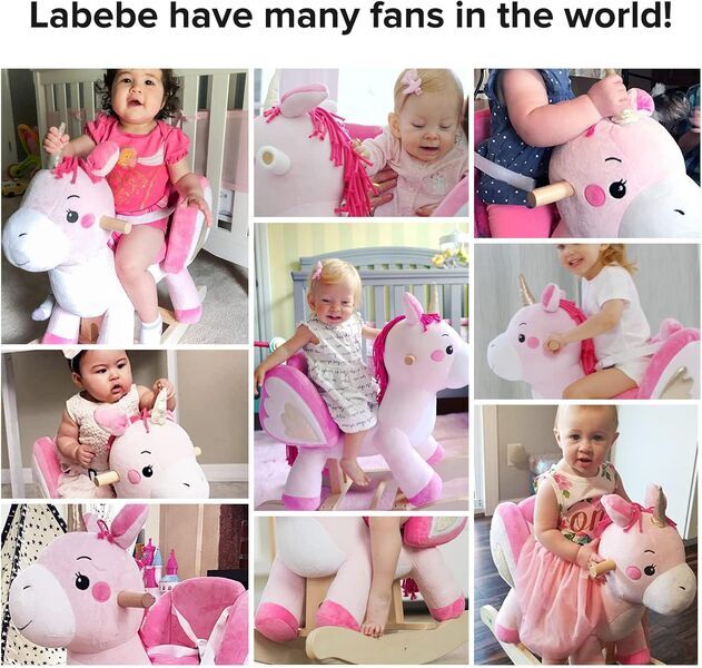Labebe Schaukeltier Einhorn | pink 5
