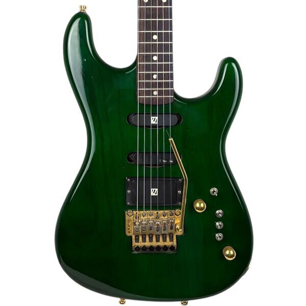 Lake Placid Custom by Andre Waldenmaier HSS Floyd Rose 1995 - See Thru Green | green, image 1 of 5