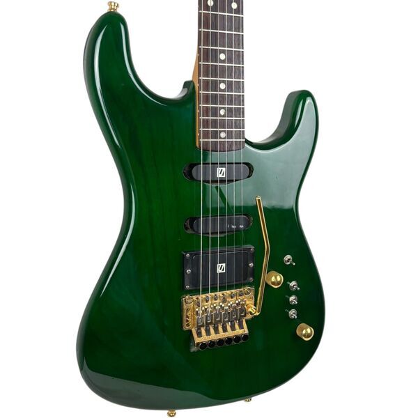 Lake Placid Custom by Andre Waldenmaier HSS Floyd Rose 1995 - See Thru Green | green, image 2 of 5