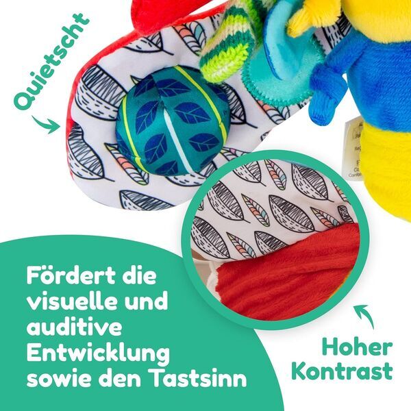 Lamaze Freddie Clip & Go Spielzeug | Version Englisch | večbarven 2
