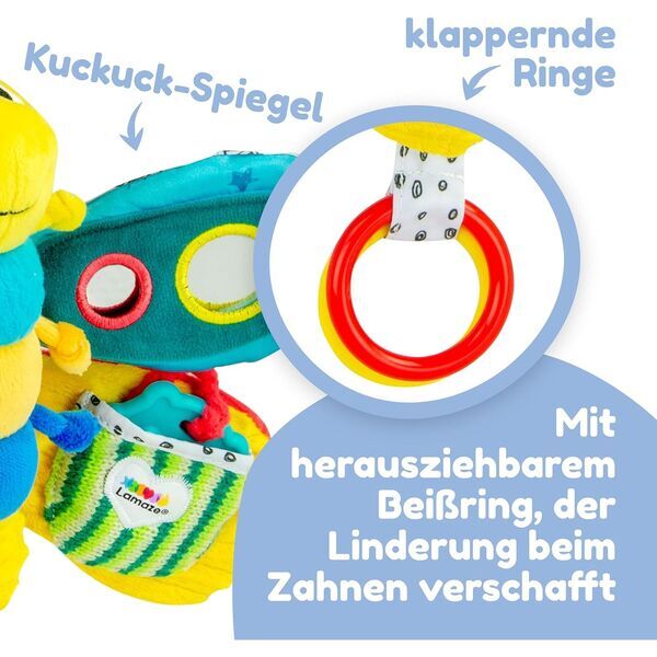Lamaze Freddie Clip & Go Spielzeug | Version Englisch | večbarven 3