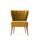 Layla wing chair wood veneer gold | gold, thumbnail 3 of 4
