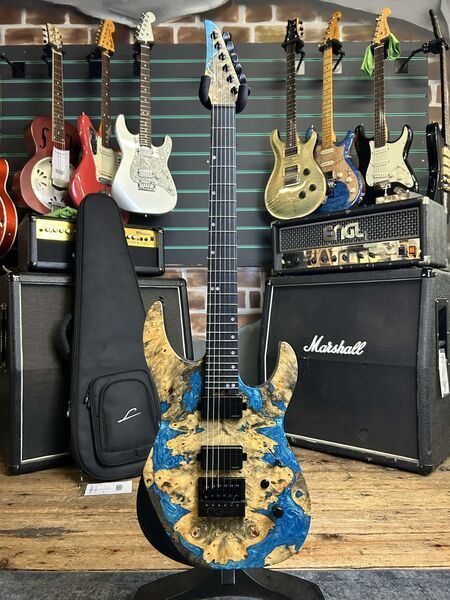 Legator Ninja X6-CB Caribbean Blue 2022 Electric Guitar | blue, image 1 of 5