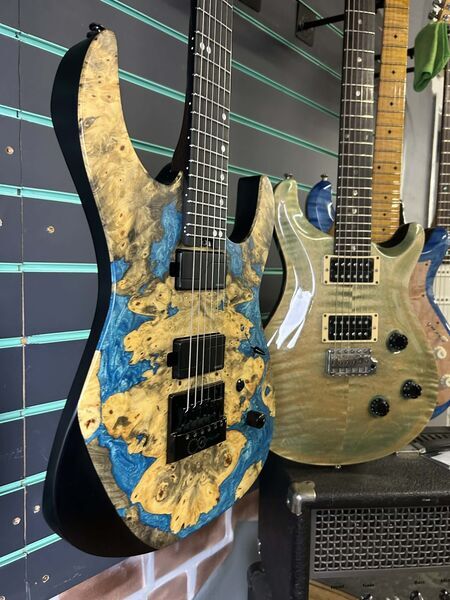 Legator Ninja X6-CB Caribbean Blue 2022 Electric Guitar | blue, image 3 of 5
