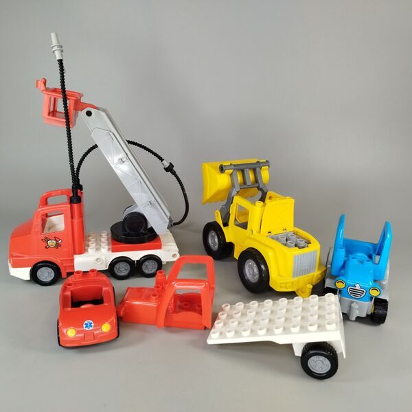 LEGO Duplo Fahrzeug-Set, Feuerwehr, Frontlader, Traktor | mehrfarbig 1