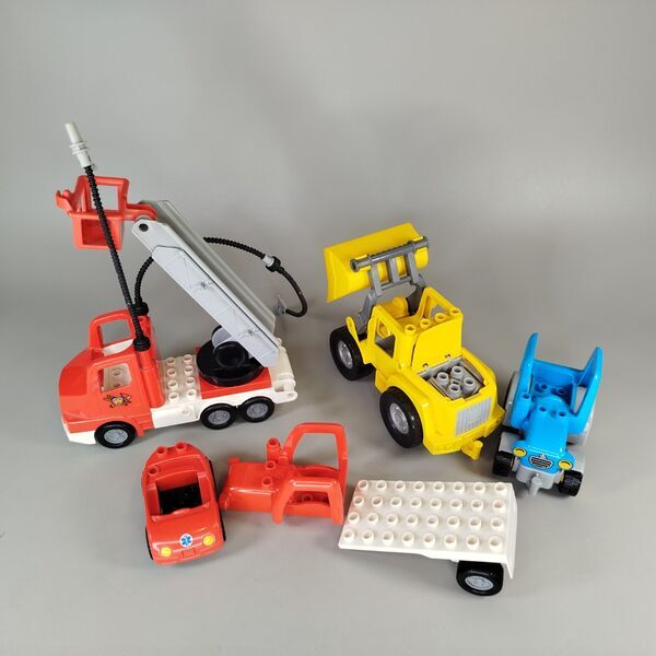 LEGO Duplo Fahrzeug-Set, Feuerwehr, Frontlader, Traktor | mehrfarbig 2