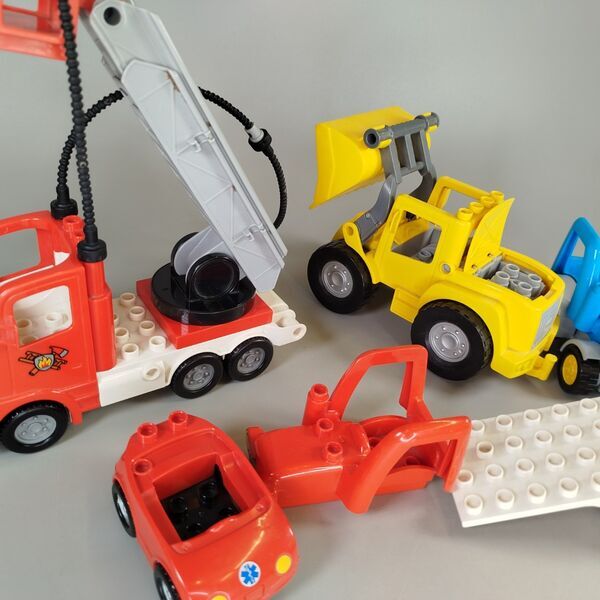 LEGO Duplo Fahrzeug-Set, Feuerwehr, Frontlader, Traktor | mehrfarbig 4