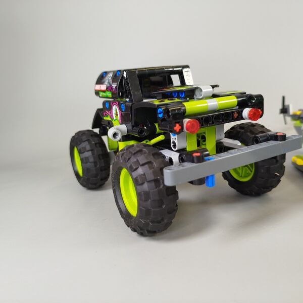 LEGO Fahrzeuge Set von 4 – Monster Truck, Hubschrauber | multicolored 3