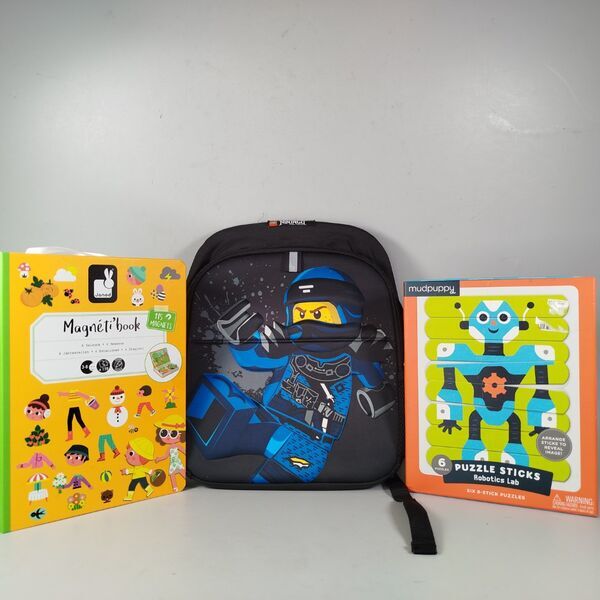 LEGO, Janod -Magnetbuch, Mudpuppy -Puzzle-Sticks Rucksack, Buch & Puzzle Set | mehrfarbig 1
