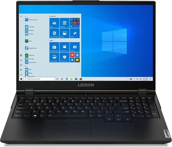 Lenovo Legion 5 15IMH6 | i7-10750H | 15.6" | 16 GB | 512 GB SSD | Backlit keyboard | RTX 3050 Ti | black | Win 11 Home | HR, image 1 of 6