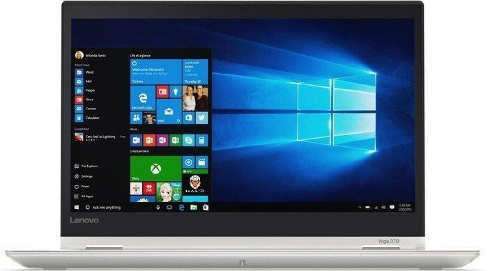 Lenovo ThinkPad Yoga 370 | i5-7200U | 13.3" | 8 GB | 128 GB SSD | Taustavalaistu näppäimistö | Win 10 Pro | hopea | DE
