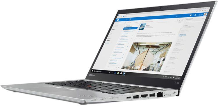 Lenovo ThinkPad T470s | i5-7300U | 14" | 8 GB | 256 GB SSD | silber | Win 10 Pro | DE