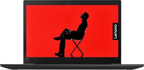 Refurbished Lenovo ThinkPad T480s laptop, closed lid view