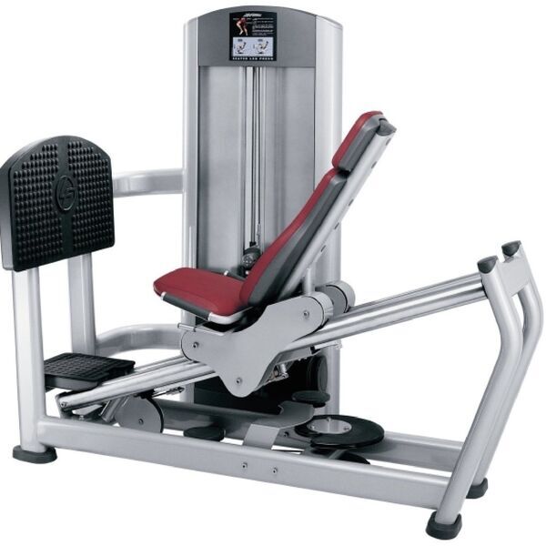 Life Fitness Signature Leg Press | srebrna/rdeča, image 1 of 3