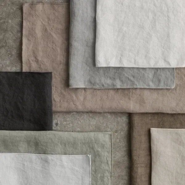 Lineo Serviette Leinen Misty Rose 64266 | pink & rose, image 4 of 4