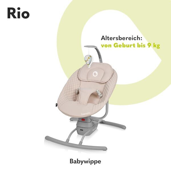 Lionel Rio Elektrische Babywippe | beige 2