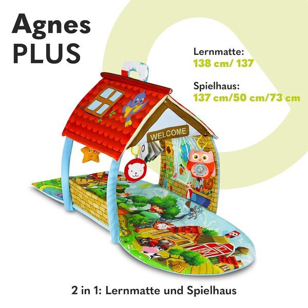 Lionelo Agnes Plus 2-in-1 play mat | multicolored, image 1 of 3