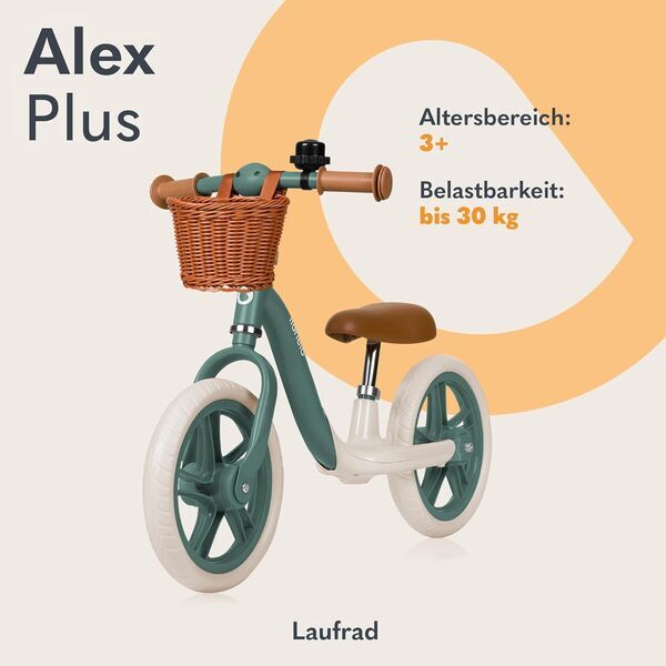 Lionelo Alex Plus Laufrad | zelená 2