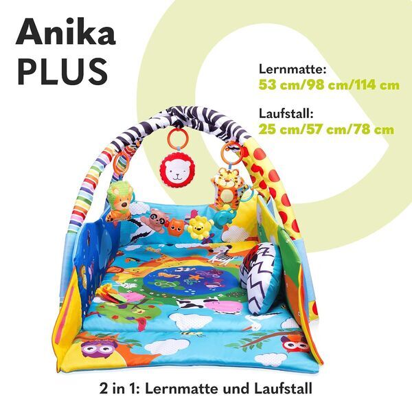 Lionelo Anika spēļu paklājs ar spēļu loku | Daudzkrāsains, image 3 of 3