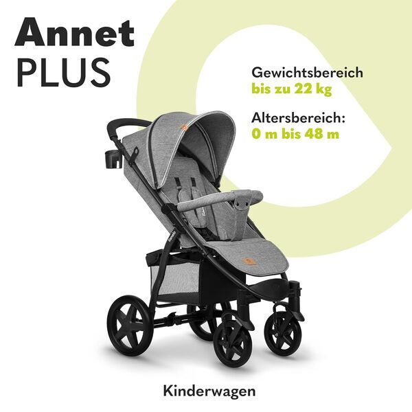 Lionelo Annet Plus Buggy | light grey 2