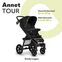 Lionelo Annet Tour Buggy | black thumbnail 2/3