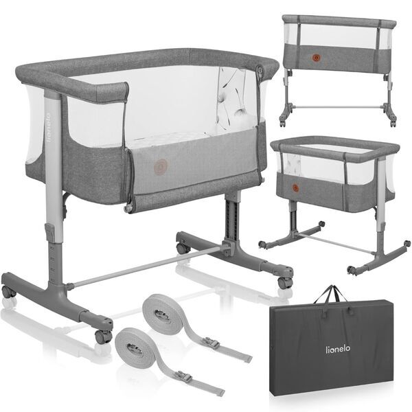 Lionelo Aurora 3 in 1 Babybett | grau 1