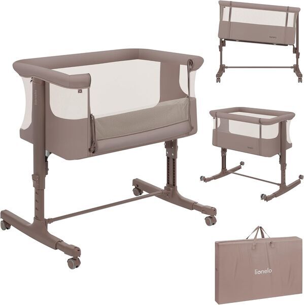 Lionelo Aurora 3-in-1 co-sleeper | Beige Taupe, image 2 of 3