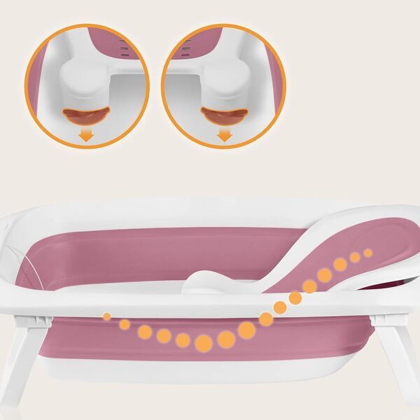 Lionelo Babybubble Babybadewanne | pink 3
