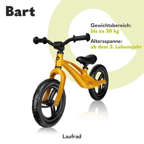 Lionelo Bart Air dviratis | geltona 2