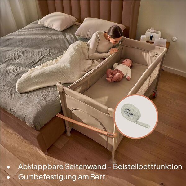 Lionelo Ellen travel cot | beige, image 3 of 3