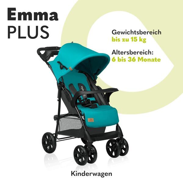 Lionelo Emma Plus Kinderwagen | türkis 2