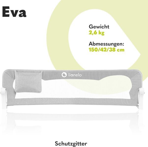 Lionelo Eva Bett Rausfallschutz | grau 2