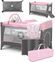 Lionelo Flower 4-in-1 Reisebett | rosa thumbnail 1/2