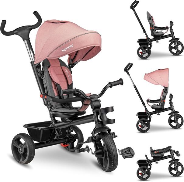 Lionelo Haari 2-in-1 triratis | rožinė 1