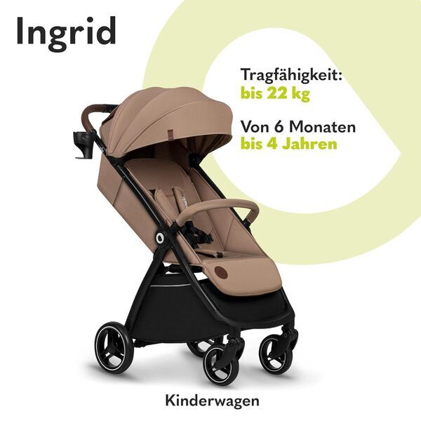 Lionelo Ingrid poussette (2022) | beige, image 2 of 3