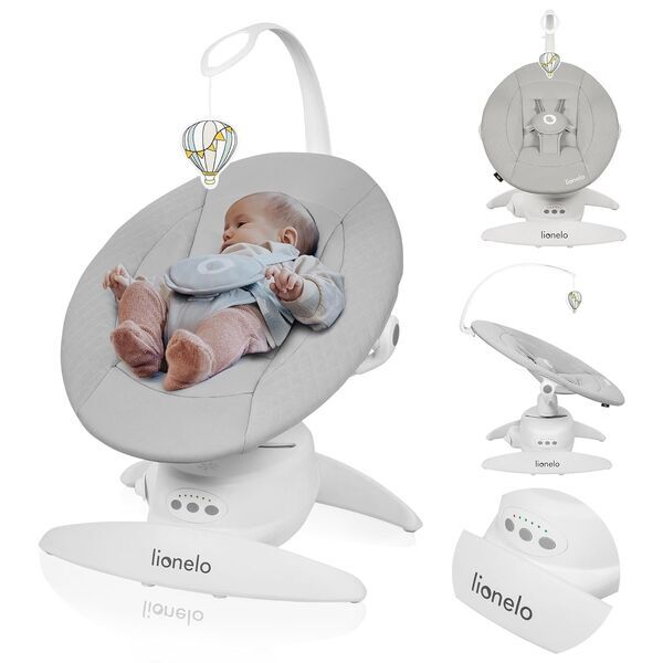 Lionelo Iris Elektrische Babywippe | grey 1