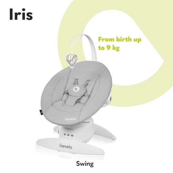 Lionelo Iris Elektrische Babywippe | grey 2