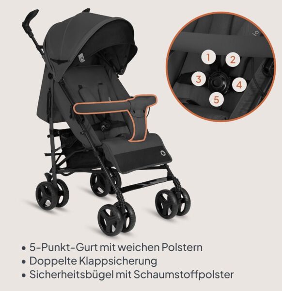 Lionelo Irma stroller | grey, image 2 of 2