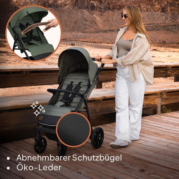 LIONELO IVA stroller | green, image 3 of 3