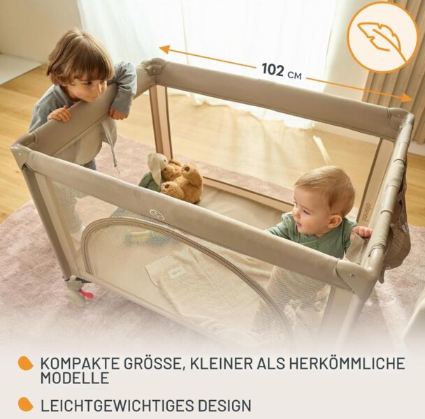 Lionelo Laura 2in1 putni krevetić | Ružičasta, image 2 of 3