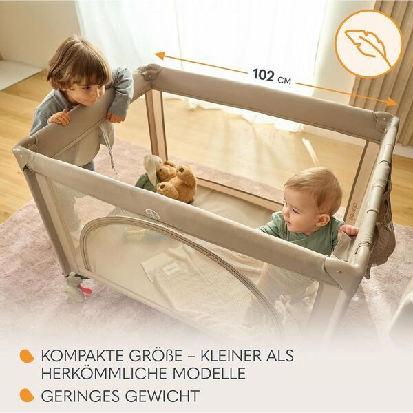 Lionelo Laura 2-in-1 Reisebett | green 3