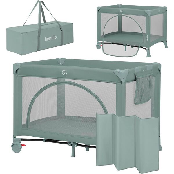 Lionelo Laura 2-in-1 Reisebett | green 4