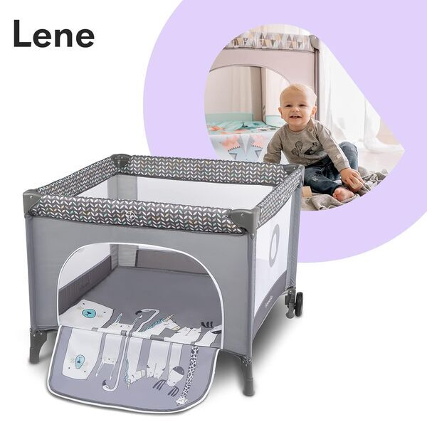 Lionelo Lene 2-in-1 Reisebett | grey 3