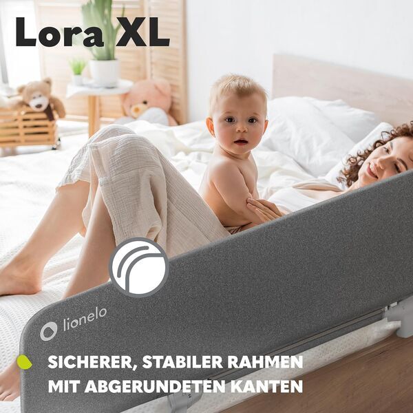 Lionelo Lora XL Portable Bed Safety Rail | beige, image 3 of 3