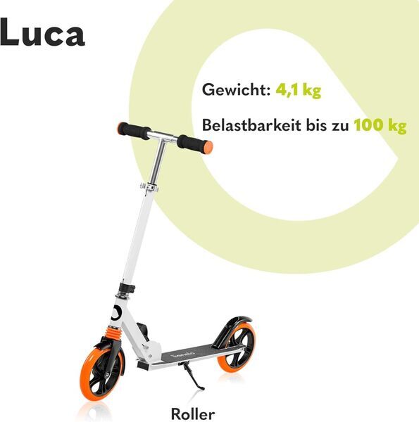 Lionelo Luca zložljivi skiro | orange 2