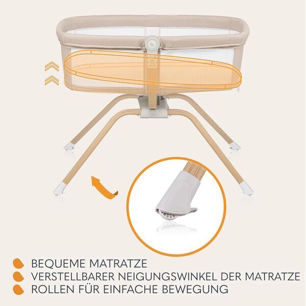 Lionelo Malin Evo Babywiege | beige 3
