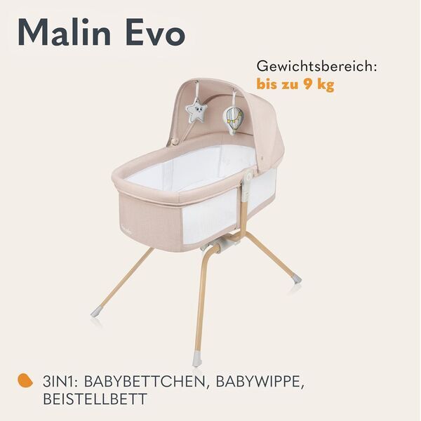 Lionelo Malin Evo Babywiege | beige 5
